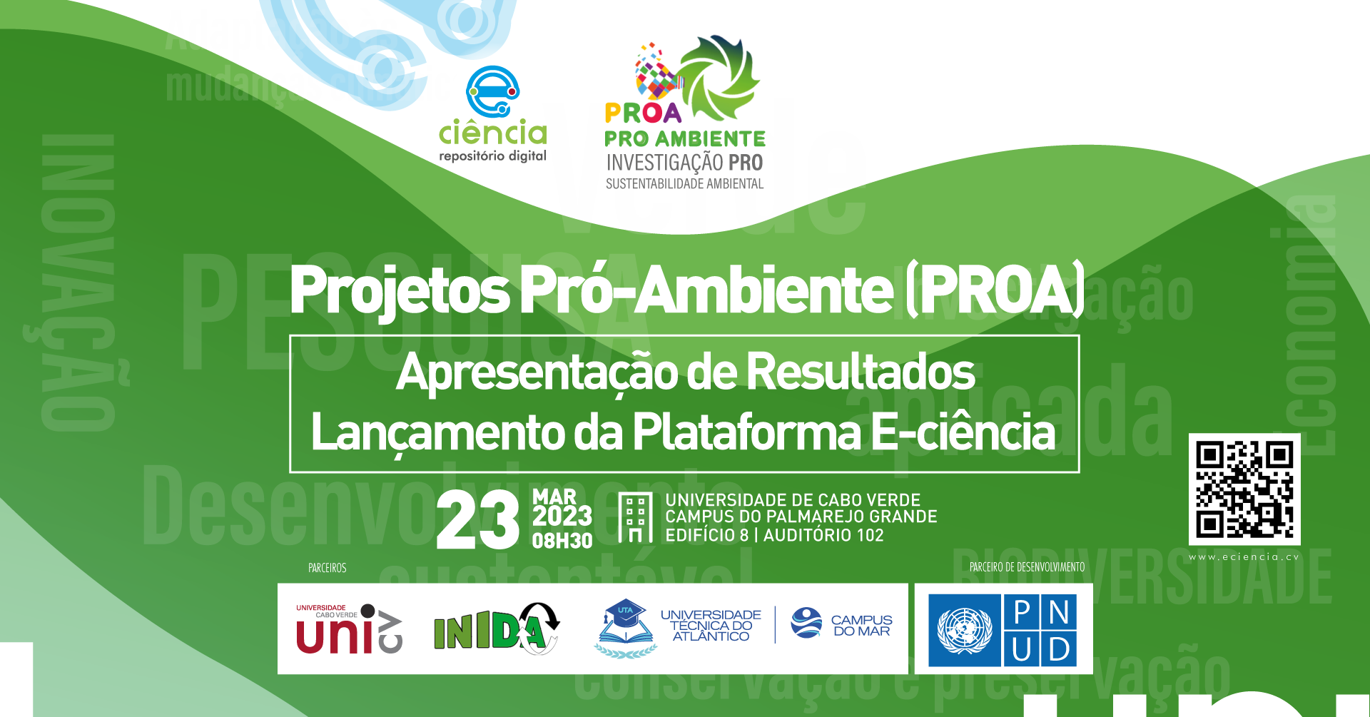 Apresentação PROA lançamento E ciência Banner Site