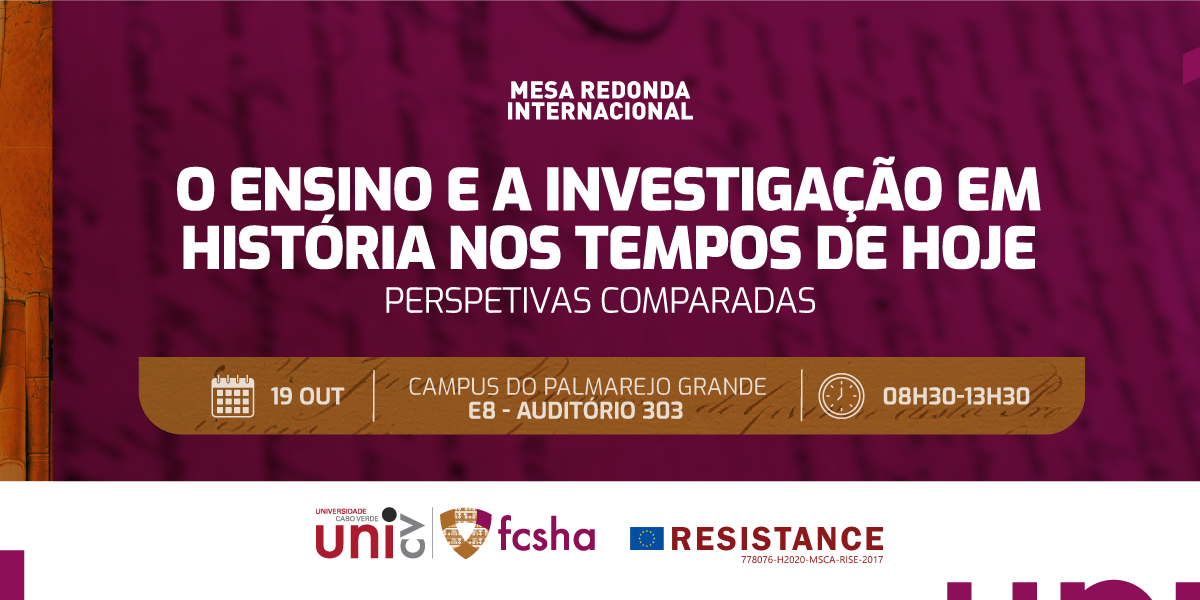banner mesaredonsa o ensino e a investigação em historia