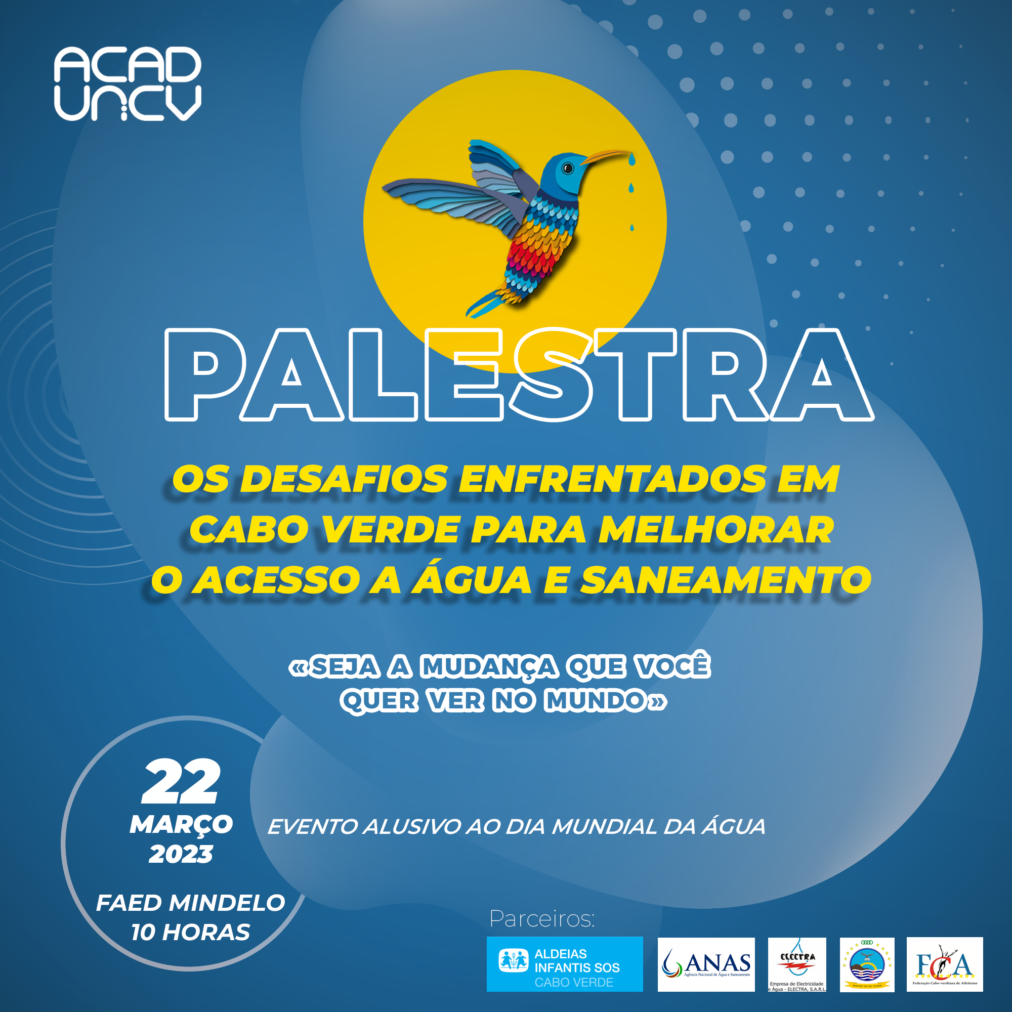 Palestra Dia Mundial da Água 22 2023