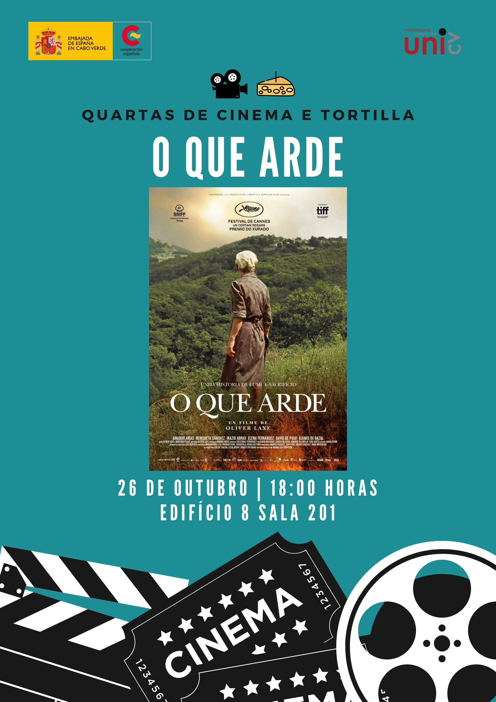 Póster película o que arde