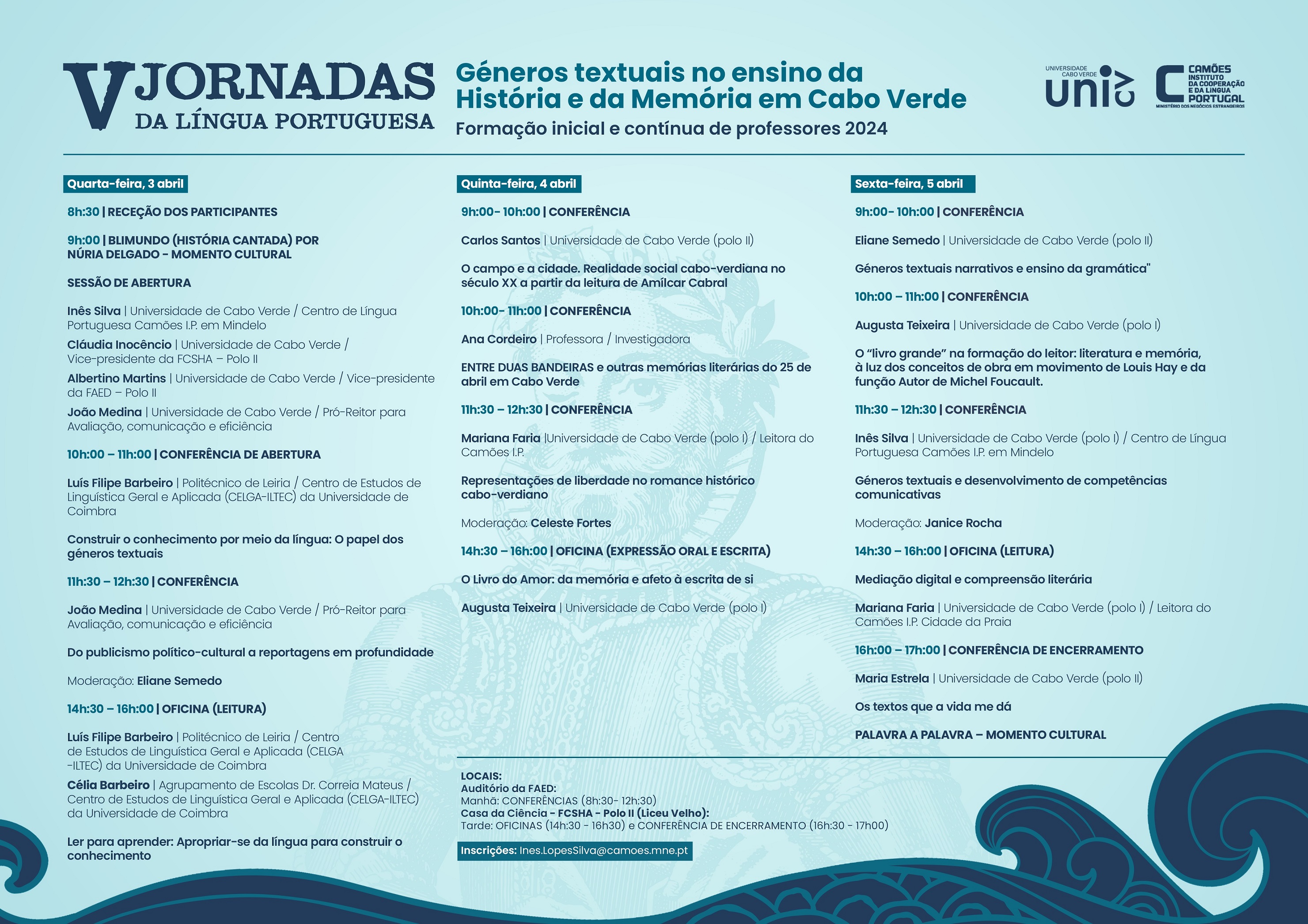 V Jornadas de LP Cartaz Programa 2024