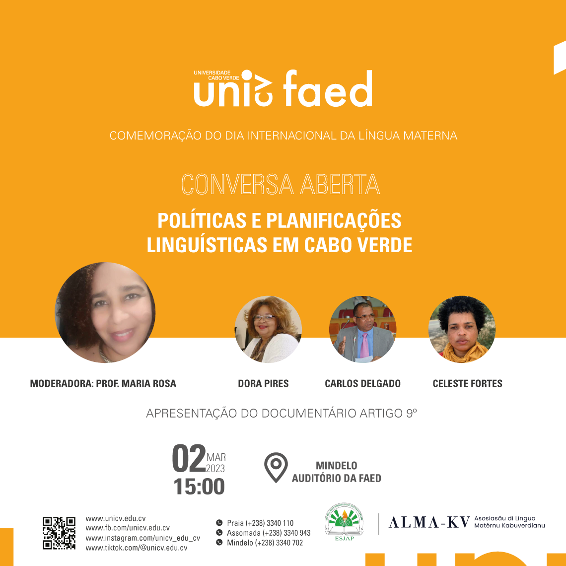 cartaz Conversa Aberta Lingua Materna